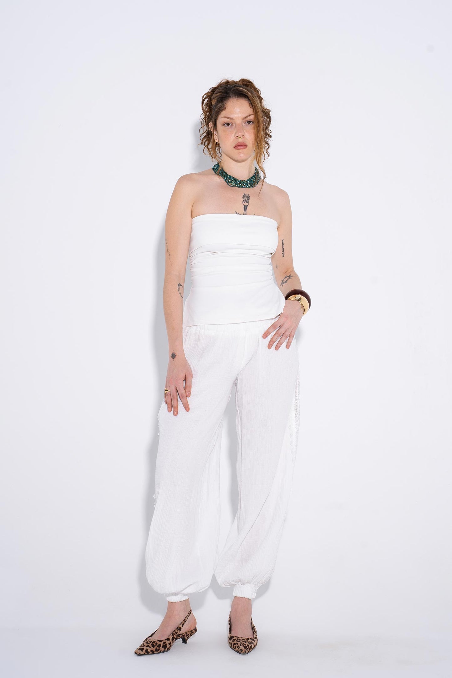 Ibiza Linen Pants - White