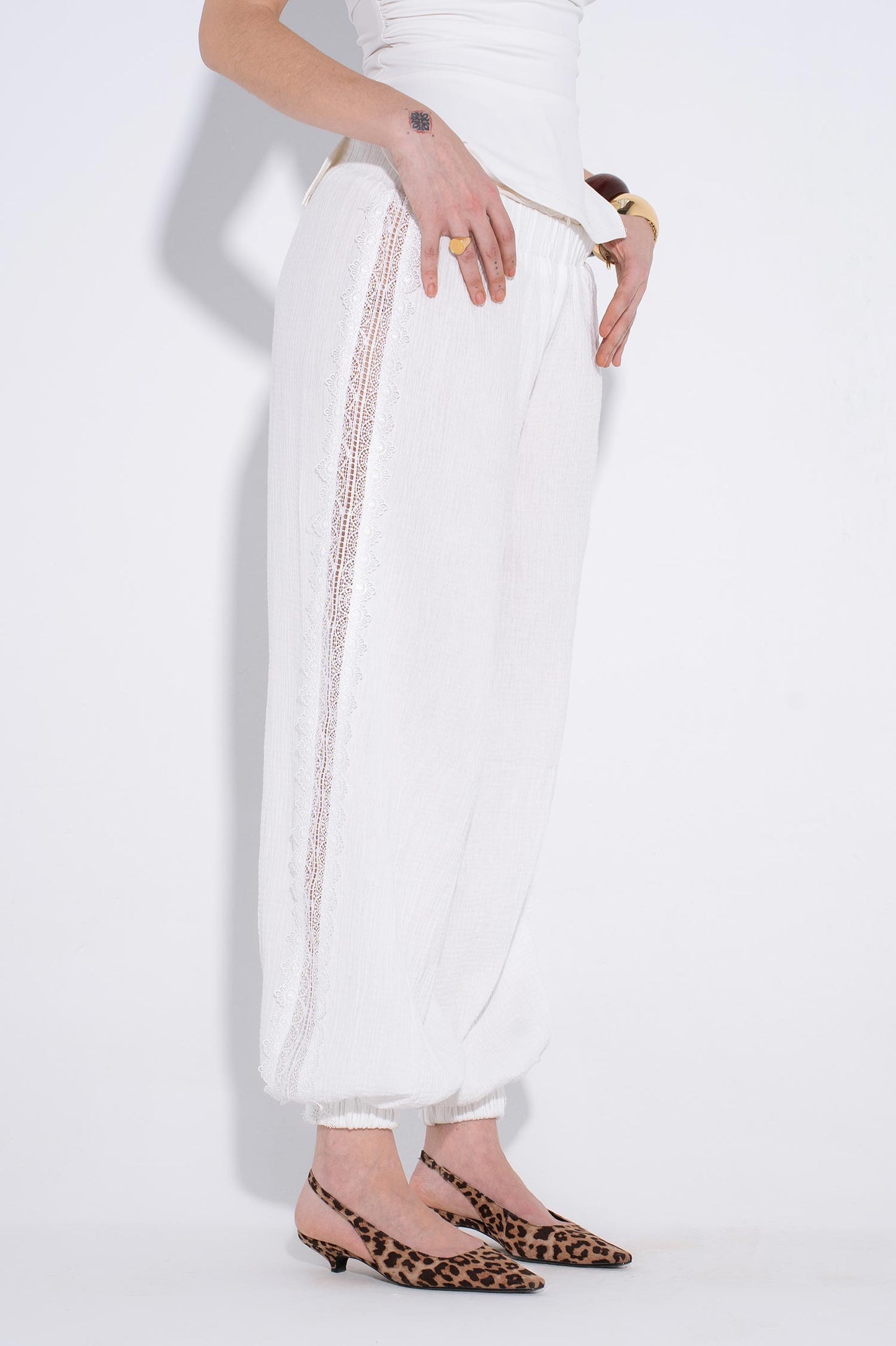 Ibiza Linen Pants - White