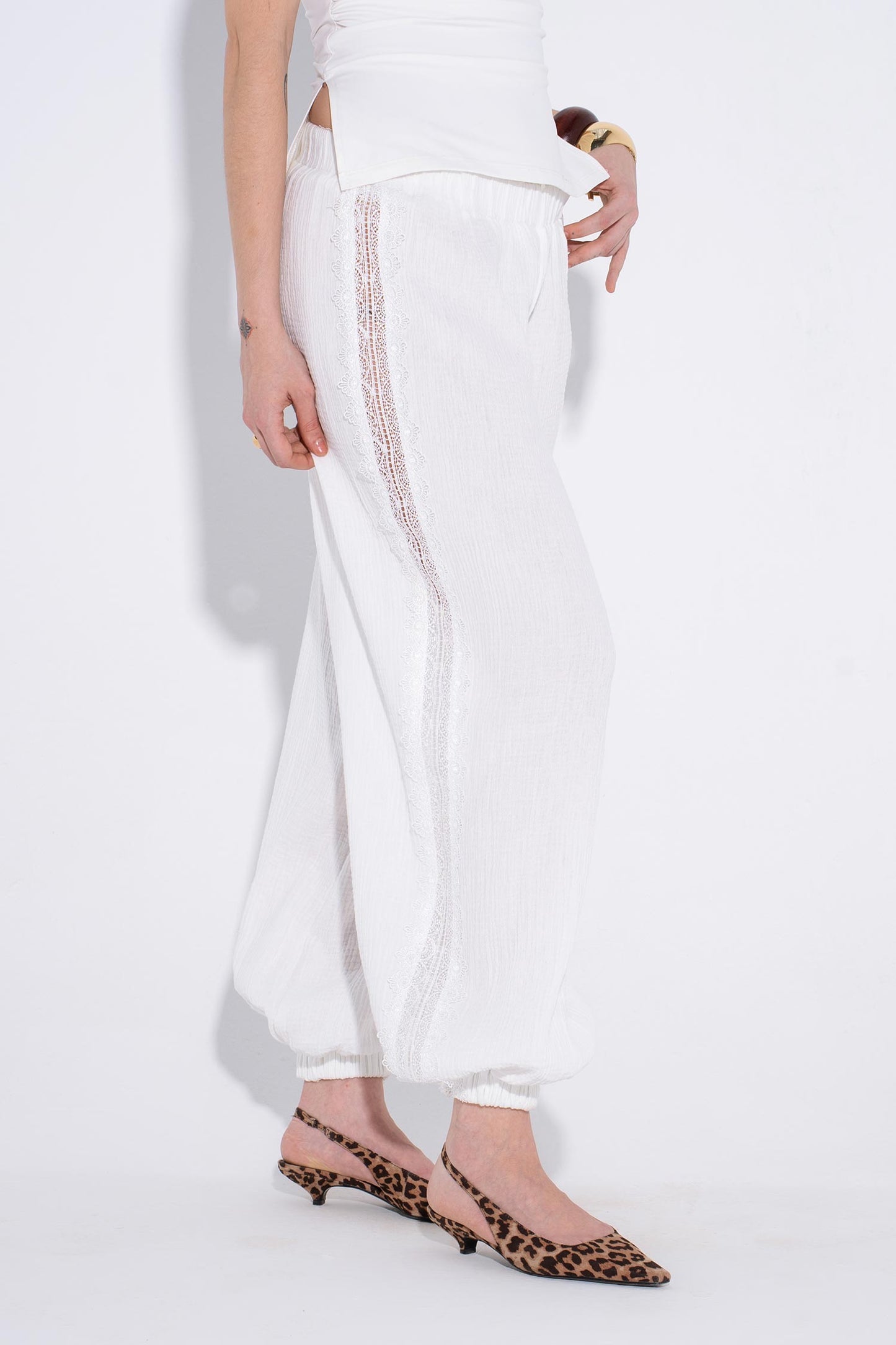 Ibiza Linen Pants - White