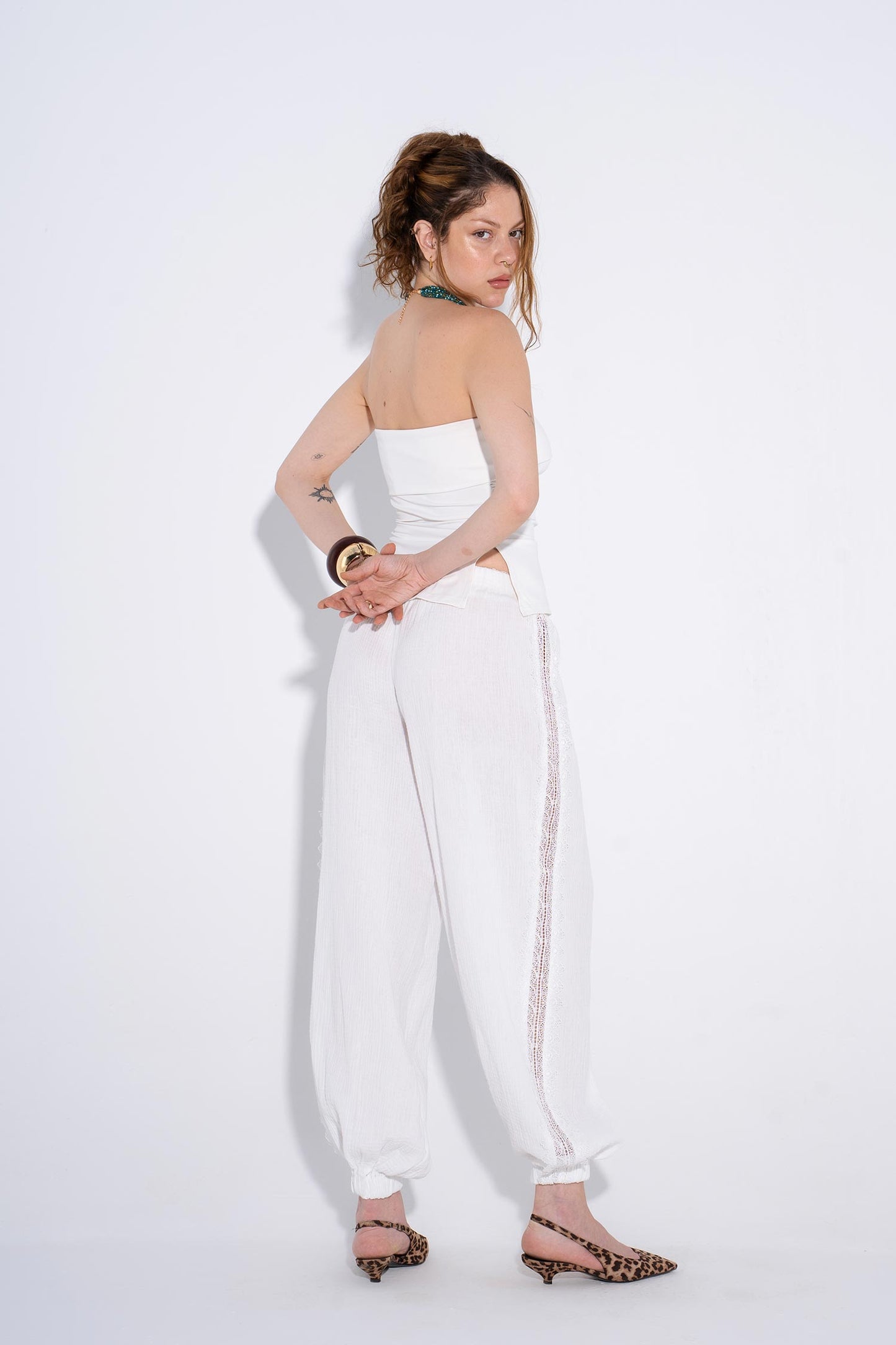 Ibiza Linen Pants - White