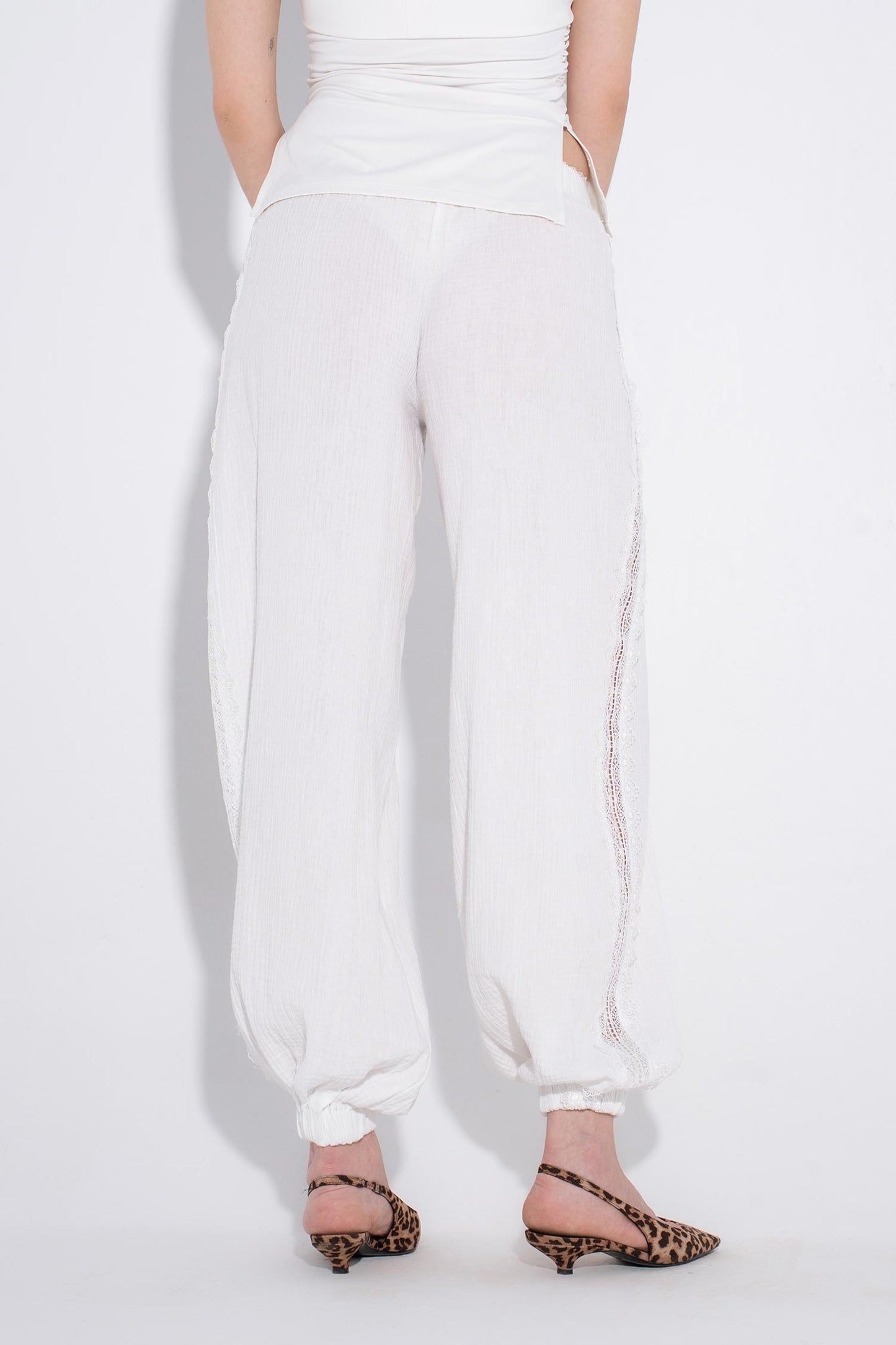 Ibiza Linen Pants - White