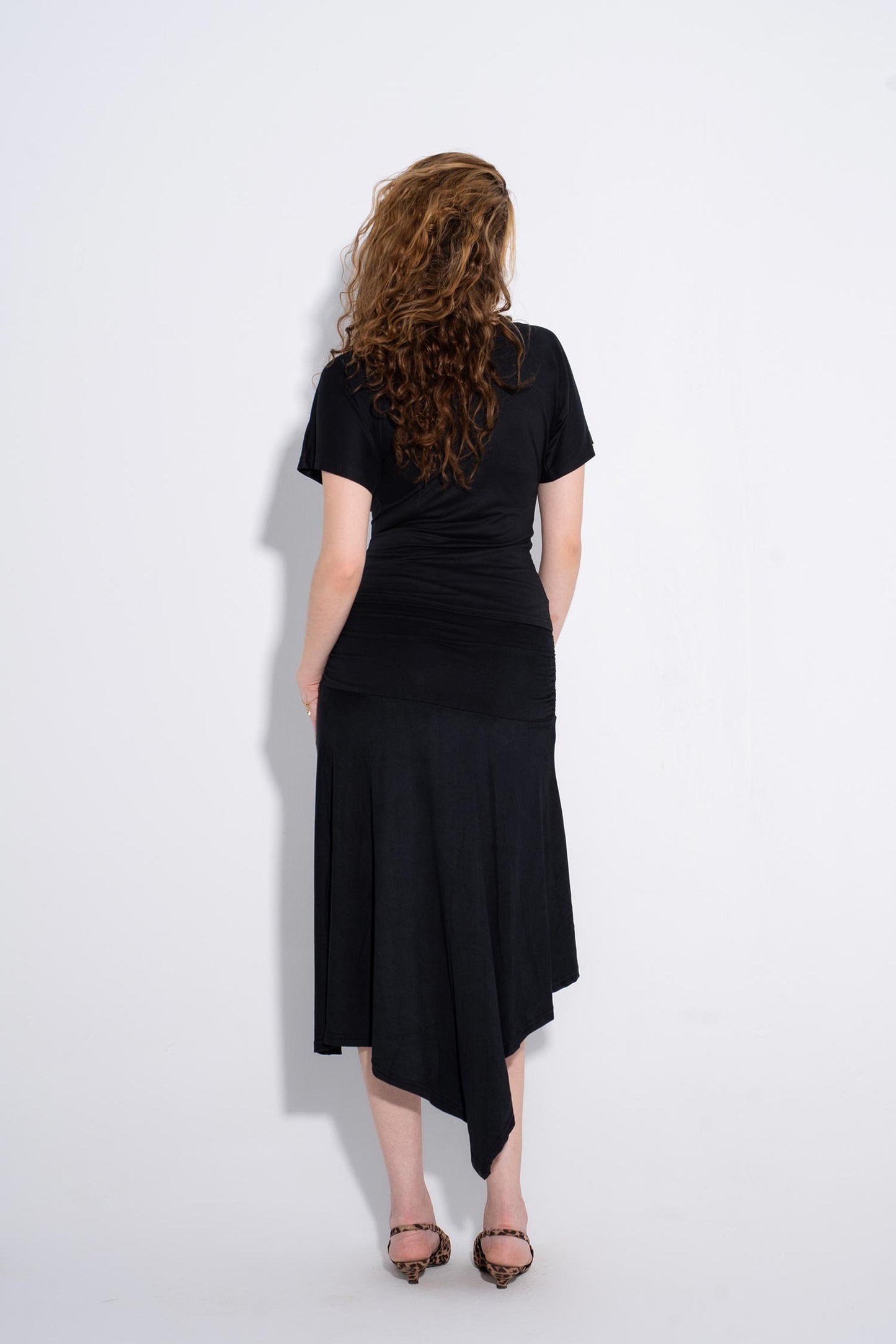 The Noir Draped Set - Black