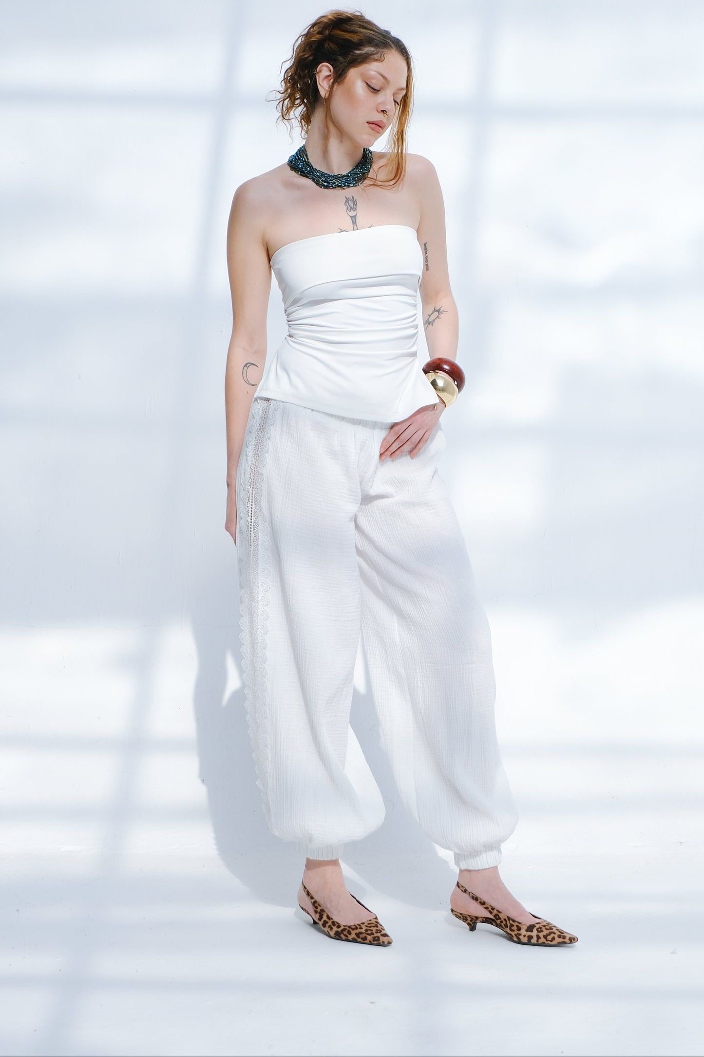 Ibiza Linen Pants - White