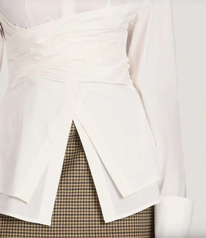 Long Sleeve Poplin Shirt - White