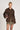 Long Sleeve Poplin Shirt - Brown