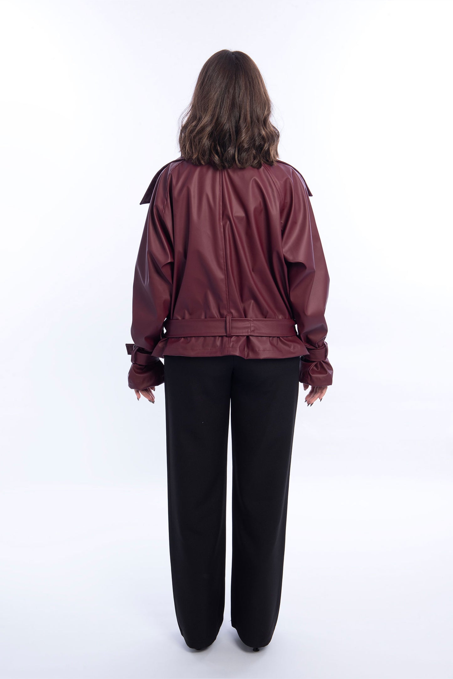 The Iconic Leather Jacket - Burgundy